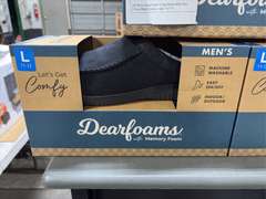 (3) Pairs Dearfoam Clog Style Slip Ons -Mens Black Size Large 11/12-