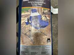 (2) RIO Swinging Hammock Chairs - Blue & White