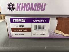 (3) Pairs Khombu Dusk All Weather Ankle Boots -Women’s Brown Size 8-
