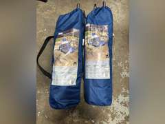 (2) RIO Swinging Hammock Chairs - Blue & White