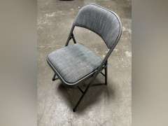 4-Pack Maxchief Upholstered Metal High Back Folding Chairs