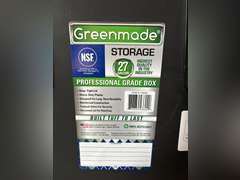 (4) Greenmade 27 Gallon Professional Grade Storage Container w/ Lids