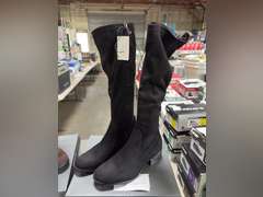 (2) Kenneth Cole Stanford Knee High Boots - Women’s Black & Brown Size 7 -