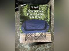 (2) MAC Sports Blue Double Camping Chairs