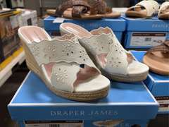 (3) Pairs Draper James Alex Sandals & (1) Pair Emily Wedge Shoes -SEE DESCRIPTION-