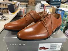 (3) Pairs Perry Ellis Leather Dress Shoes -Men’s Brown Size 11.5 & (2) Black Size 11.5/ 10- *NIB