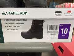 (2) Pairs Staheekum Waterproof Snow Boots -Men’s Black Size 10-