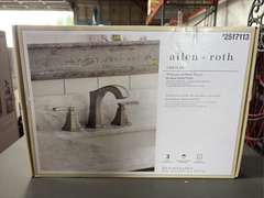 (2) Allen Roth Chesler Bath Faucets - Nickel Finish & Harlow Black Matte Finish