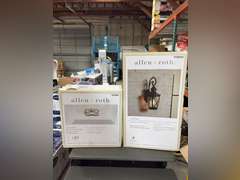 Allen Roth Castine Outdoor Wall Lantern & Allen Roth 13” LED Flushmount Light