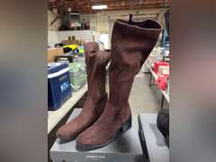 (2) Kenneth Cole Stanford Knee High Boots - Women’s Black & Brown Size 7 -