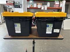 (4) Greenmade 27 Gallon Professional Grade Storage Container w/ Lids