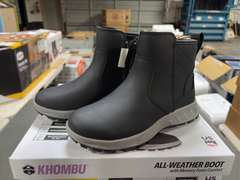 (4) Pairs Khombu Dusk All Weather Ankle Boots -Women’s Black Size 6-