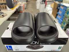 (4) Pairs Cushion Slide Ons -Unisex Black Sizes M/ L/ (2) XL-