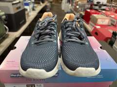 (2) Pairs Sketchers Lite Foam Running Shoes - Women’s Black & Blue Size 8 & 9 -