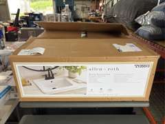 Allen Roth Rectangular Drop-In 18.5" Bathroom Sink - Vitreous China Porcelain