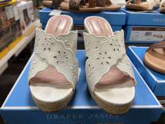 (3) Pairs Draper James Alex Sandals & (1) Pair Emily Wedge Shoes -SEE DESCRIPTION-
