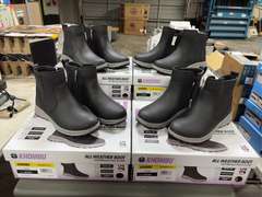 (4) Pairs Khombu Dusk All Weather Ankle Boots -Women’s Black Size 6-