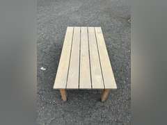 TK Classics - 2 Arm Chairs & 1 Planked Coffee Table Set *NIB