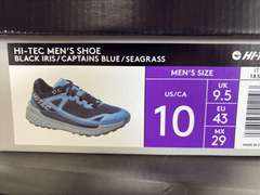 (3) Pairs Hi-Tech Trail Shoes -Men’s Black & Blue (2) Size 11 and (1) Size 10 -