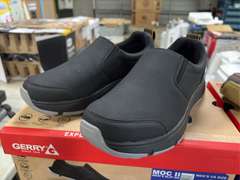 (3) Pairs Gerry Moc II Slip Ons -Mens (2) Brown Size 9 & (1) Black Size 9-