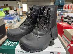 (2) Pairs Staheekum Waterproof Snow Boots -Men’s Black Size 10-