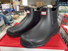 (2) Hunter Original Chelsea Rain Boots -Women’s Black Size 10-