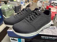 (2) Pairs Sketchers Arch Comfort/Glide Comfort Running Shoes - Men’s Black & Gray Size 12 - *NIB