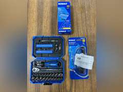 Assorted Shop Tools - Mechanics Tool Set/ Tape Measurers/ Ratchets & More