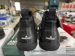 (3) Pairs Staheekum Ankle Waterproof Rain Boots -Men’s Black Size 10-