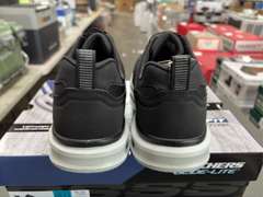 (2) Pairs Sketchers Arch Comfort/Glide Comfort Running Shoes - Men’s Black & Gray Size 12 - *NIB