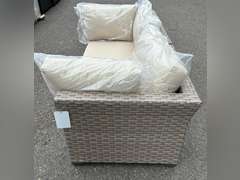 TK CLASSICS LIGHT BROWN 2-PIECE SECTIONAL SOFA *NIB