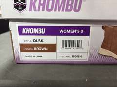 (3) Pairs Khombu Dusk All Weather Ankle Boots -Women’s Brown Size 8-
