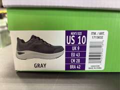 (2) Pairs Sketchers Arch Comfort - Men’s Black & Gray Size 10 -
