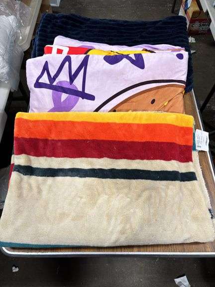 Plush Blue Throw Blanket & Squishmallow Themed Kids Throw Blanket
