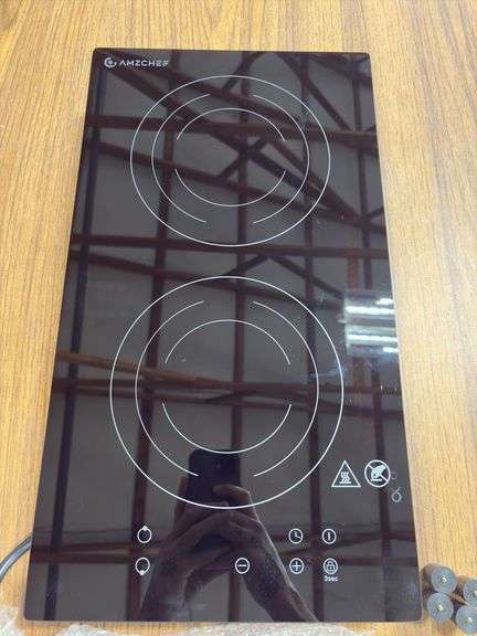 AMZCHEF Electric Countertop Dual Induction Burner