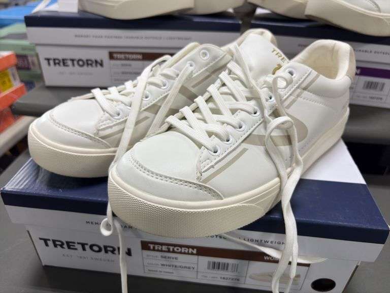 (3) Tretorn Women’s ‘Serve’ Sneakers (White/Gray Size 8/ 9)
