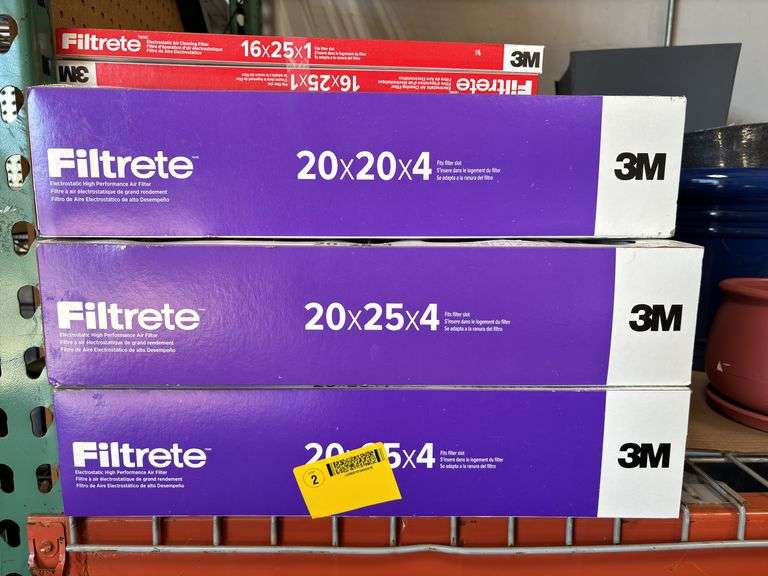 (5) Assorted 3M Filtrete Allergen Filters