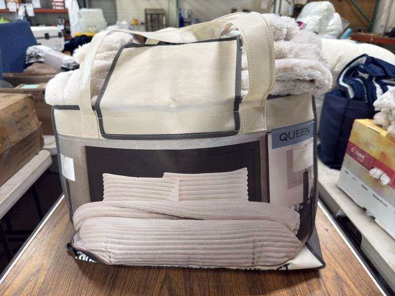 Frye 3pc Queen Comforter Set - Cream