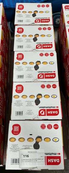 (5) Dash Multimaker Mini Waffle Makers w/ (7) Interchangeable Plates *NIB