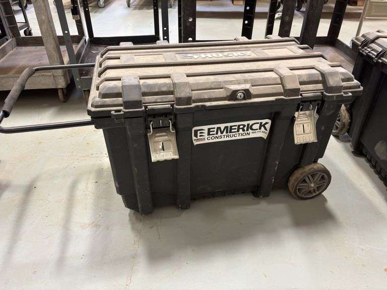 Husky Rolling/ Locking 50gal Mobile Job Box w/ Keys