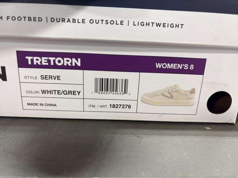 (3) Tretorn Women’s ‘Serve’ Sneakers (White/Gray Size 8/ 9)