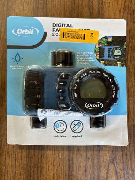 (2) Orbit Digital Faucet Timers & B-Hyve Bluetooth Hose Faucet Timer