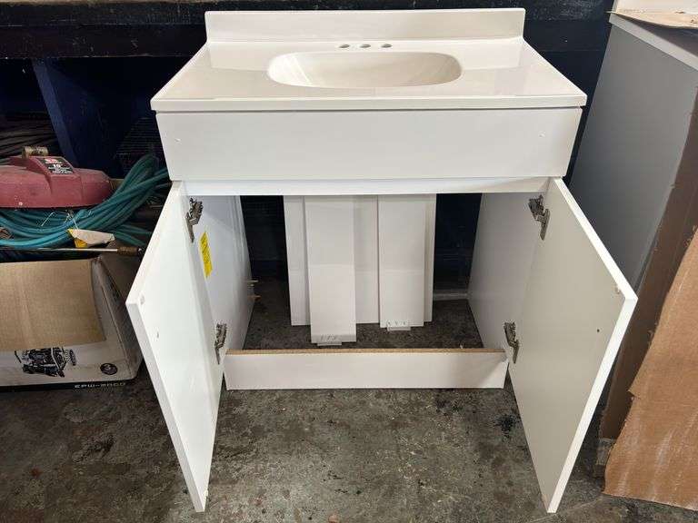 Project Source 30 In Vanity with Top - White
