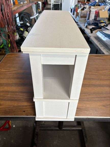 Allen+Roth White Wall Mount 2-Tier Shelf
