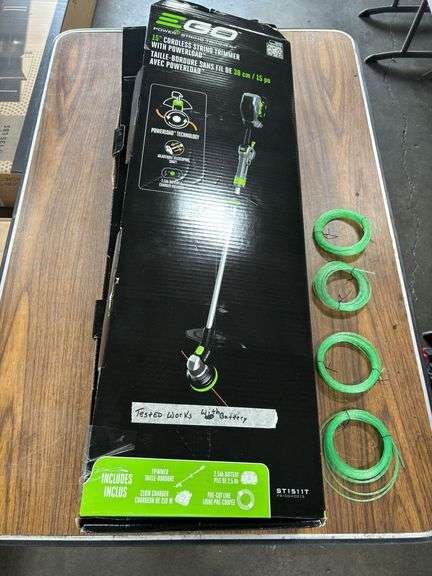 EGO 15" Cordless String Trimmer w/ Powerload - Includes Battery & Charger