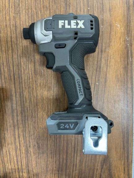 Flex 24v 1/4" Hex Brushless Compact Impact Driver w/ Battery, Charger & Toolbag