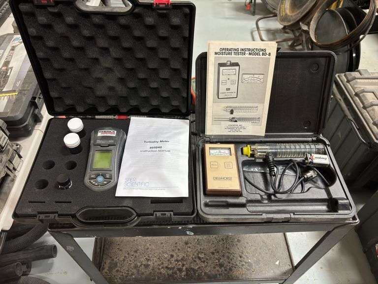 DelmHorst Moisture Tester, Sper Scientific Trubidity Meter, Mestek Environment Tester & Air Quality Sensor
