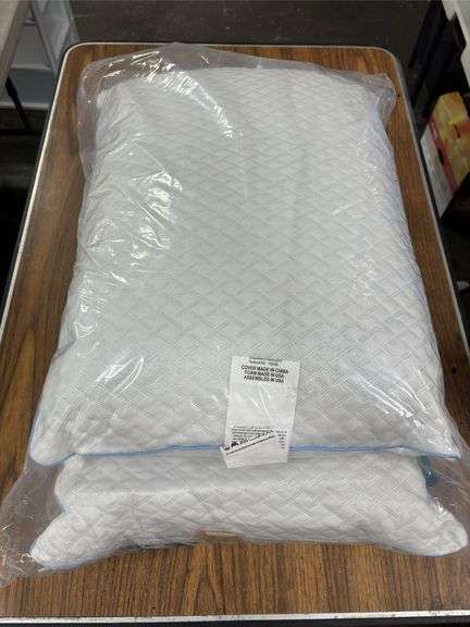 Charisma Queen Sheet Set & 2pk PureLux Memory Foam Adjustable Cooling Pillows