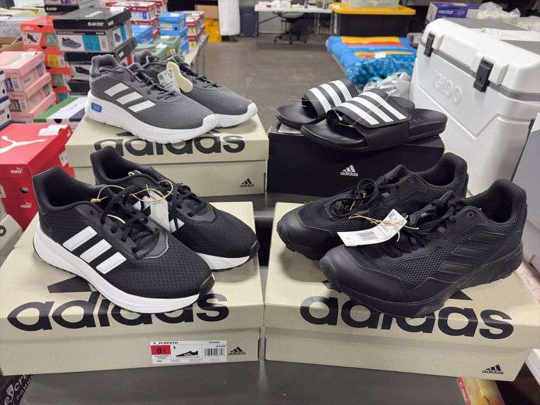 (4) Adidas Mens Sneaker/Slip Ons - SEE DESCRIPTION-