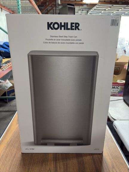 Kohler 13gal Stainless Steel Step Trash Can